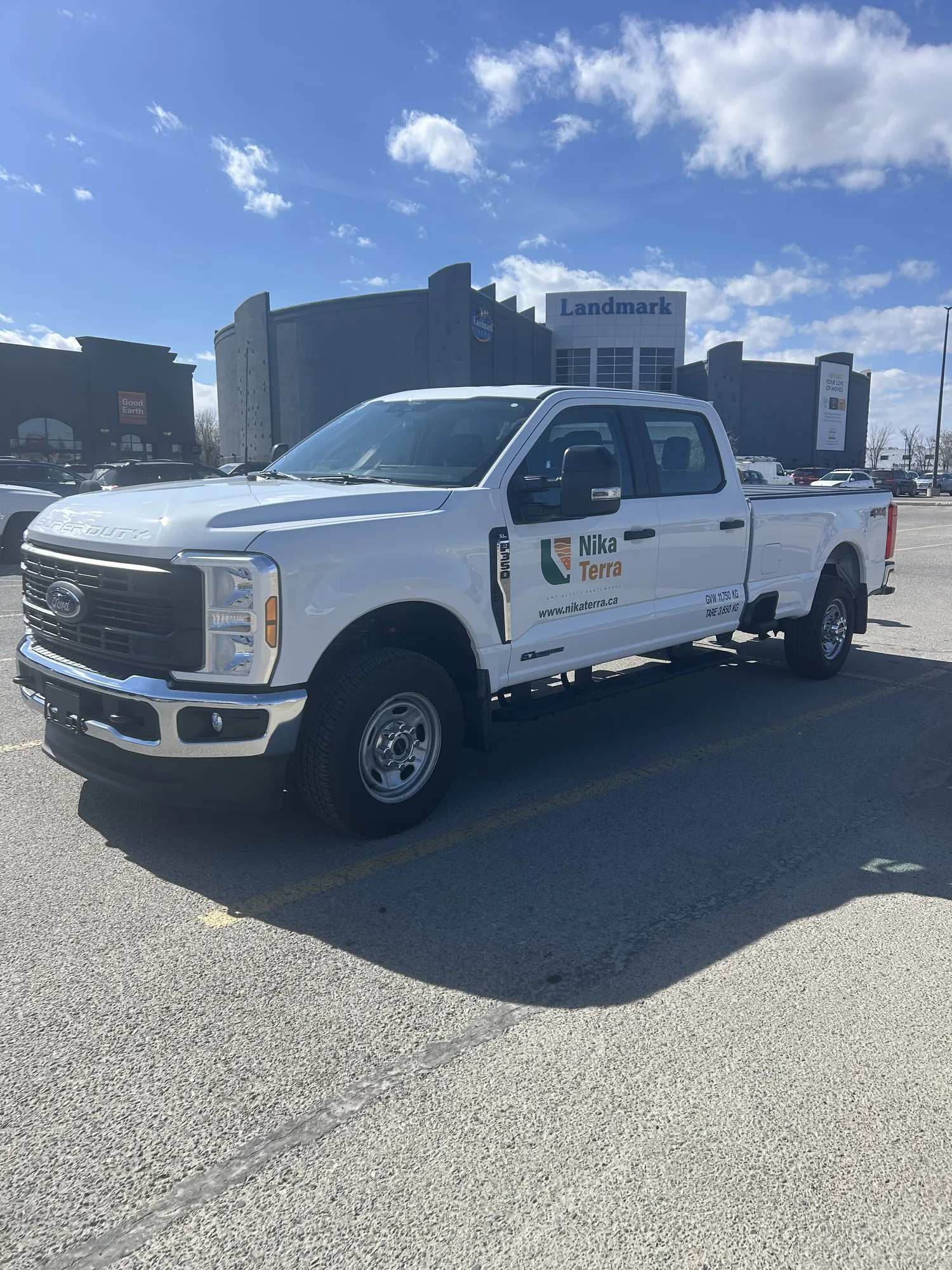 Nika Terra Ford F-350 work truck for hauling and equipment transport in Calgary