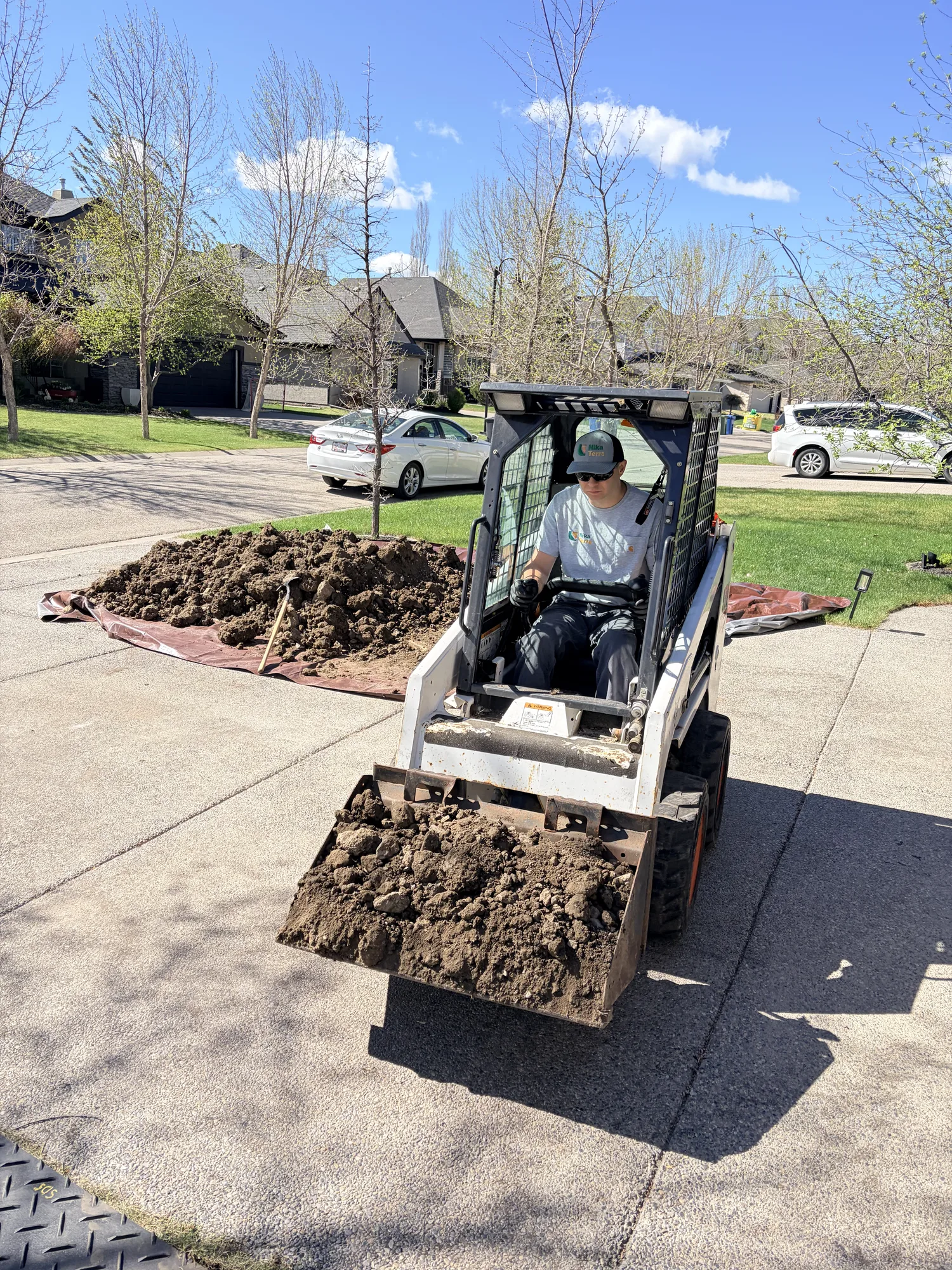 Grading and leveling work in Calgary
