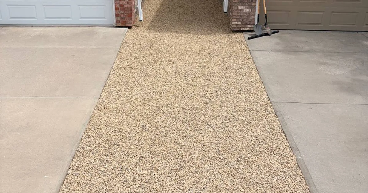 Landscape rock installation after site preparation in Calgary